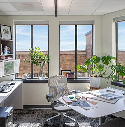 A private office at Page's D.C. office