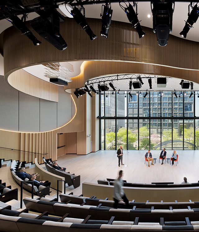 The theater at BlackRock's headquarters