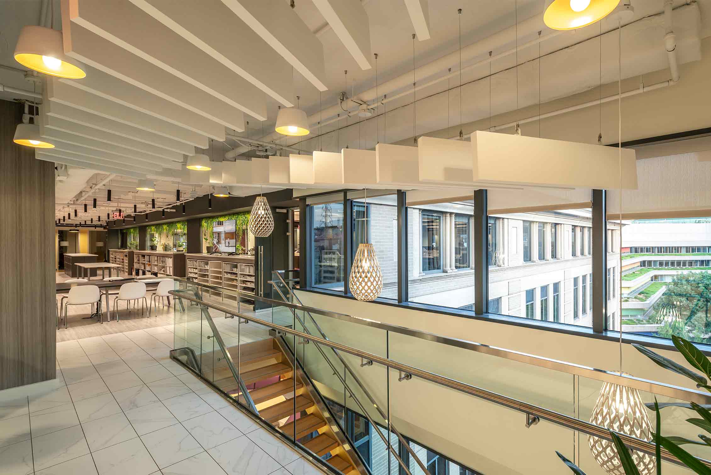 The second floor of Page's Washington D.C. office, powered by Lutron's Athena commercial control solution